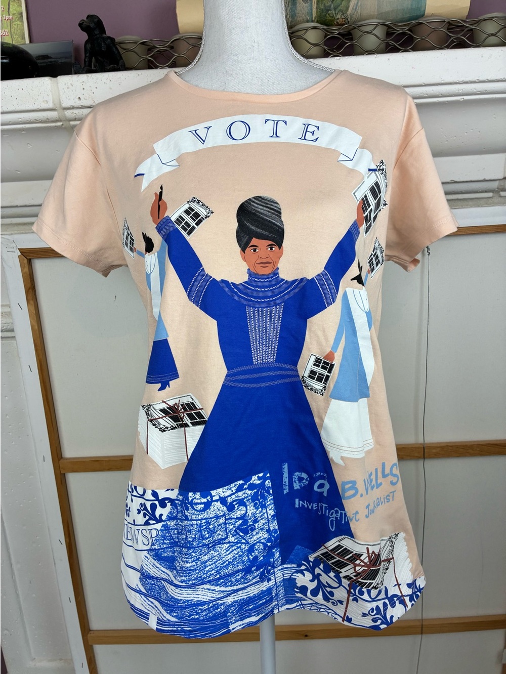 Piccolina NWOT Vote Graphic Tee Peruvian Cotton Great Women Series